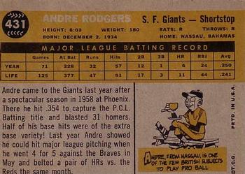 Andre Rodgers  baseball card collectible - Main Image 2