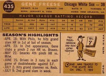 Gene Freese  baseball card collectible - Main Image 2