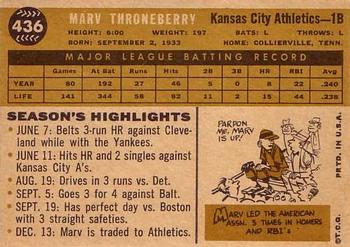 Marv Throneberry  baseball card collectible - Main Image 2