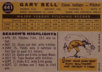 Gary Bell  baseball card collectible - Main Image 2