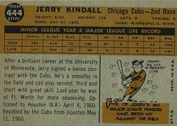 Jerry Kindall  baseball card collectible - Main Image 2