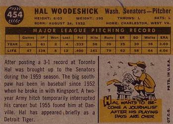 Hal Woodeshick  baseball card collectible - Main Image 2