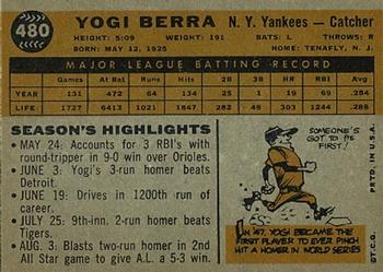 Yogi Berra  baseball card collectible - Main Image 2