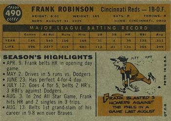 Frank Robinson  baseball card collectible - Main Image 2