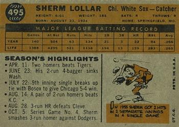 Sherm Lollar  baseball card collectible - Main Image 2
