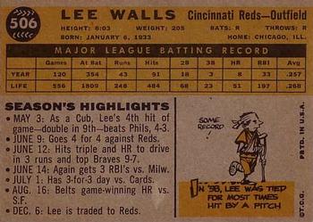 Lee Walls  baseball card collectible - Main Image 2
