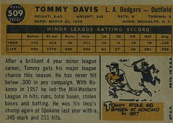 Tommy Davis  baseball card collectible - Main Image 2