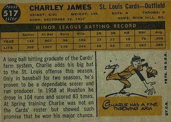 Charley James  baseball card collectible - Main Image 2
