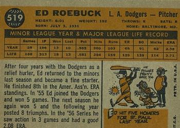 Ed Roebuck  baseball card collectible - Main Image 2