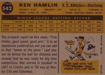 Ken Hamlin  baseball card collectible - Main Image 2