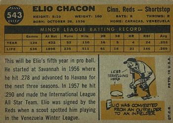 Elio Chacon  baseball card collectible - Main Image 2