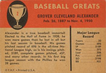 Grover Cleveland Alexander  baseball card collectible - Main Image 2