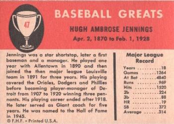 Hughie Jennings  baseball card collectible - Main Image 2