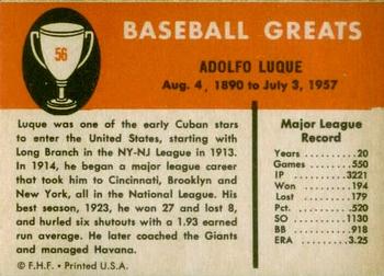 Dolf Luque  baseball card collectible - Main Image 2