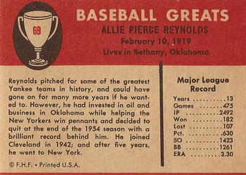 Allie Reynolds  baseball card collectible - Main Image 2