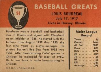 Lou Boudreau  baseball card collectible - Main Image 2