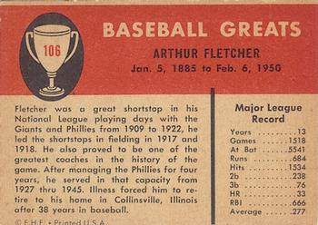 Art Fletcher  baseball card collectible - Main Image 2