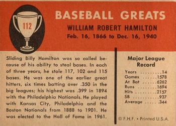 Billy Hamilton  baseball card collectible - Main Image 2