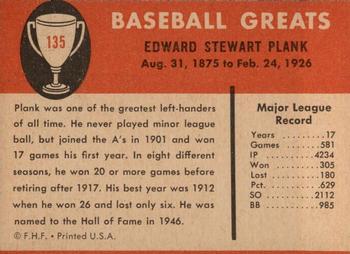 Eddie Plank  baseball card collectible - Main Image 2