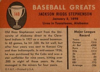 Riggs Stephenson  baseball card collectible - Main Image 2