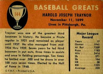Pie Traynor  baseball card collectible - Main Image 2