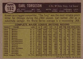 Earl Torgeson  baseball card collectible - Main Image 2