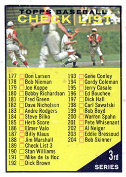 6th Series Checklist: 430-506