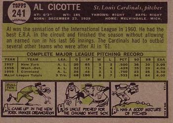 Al Cicotte  baseball card collectible - Main Image 2