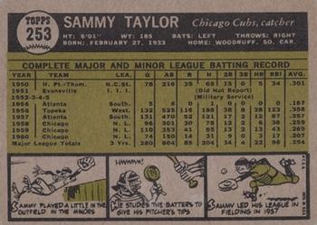 Sammy Taylor  baseball card collectible - Main Image 2