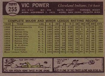 Vic Power  baseball card collectible - Main Image 2