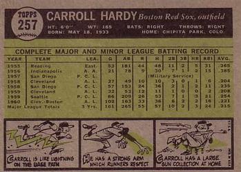 Carroll Hardy  baseball card collectible - Main Image 2