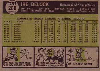 Ike DeLock  baseball card collectible - Main Image 2