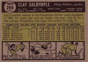 Clay Dalrymple  baseball card collectible - Main Image 2