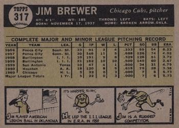 Jim Brewer  baseball card collectible - Main Image 2