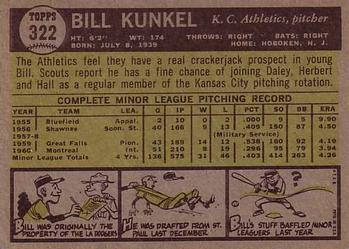 Bill Kunkel  baseball card collectible - Main Image 2