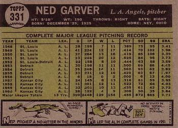 Ned Garver  baseball card collectible - Main Image 2