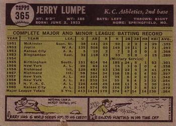 Jerry Lumpe  baseball card collectible - Main Image 2