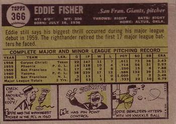 Eddie Fisher  baseball card collectible - Main Image 2
