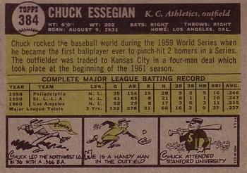 Chuck Essegian  baseball card collectible - Main Image 2