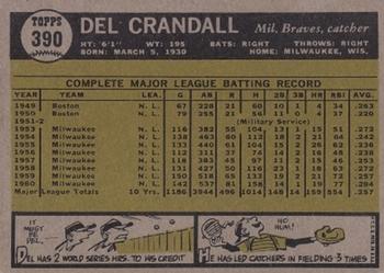 Del Crandall  baseball card collectible - Main Image 2