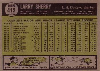 Larry Sherry  baseball card collectible - Main Image 2