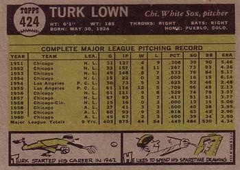 Turk Lown  baseball card collectible - Main Image 2