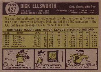 Dick Ellsworth  baseball card collectible - Main Image 2