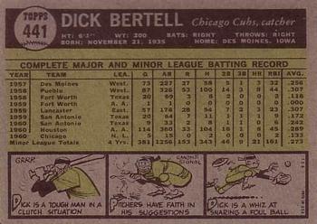 Dick Bertell  baseball card collectible - Main Image 2
