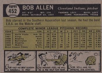 Bob Allen  baseball card collectible - Main Image 2
