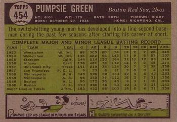 Pumpsie Green  baseball card collectible - Main Image 2