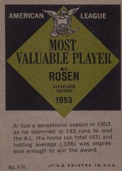 Al Rosen  baseball card collectible - Main Image 2