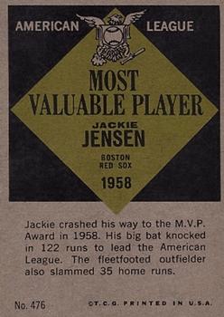 Jackie Jensen  baseball card collectible - Main Image 2