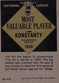 Jim Konstanty  baseball card collectible - Main Image 2