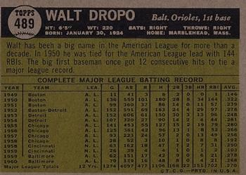 Walt Dropo  baseball card collectible - Main Image 2